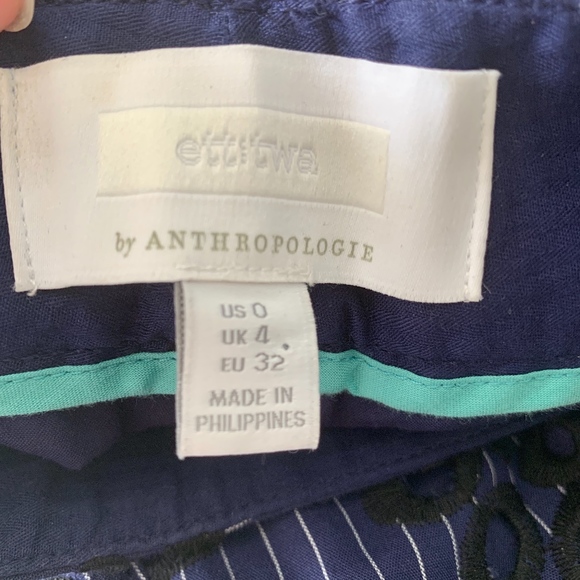 ANTHROPOLOGIE ETT:TWA Embroidered Eyelet Pants - Picture 8 of 8